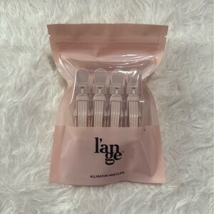 Lange Pink Alligator Hair Clips